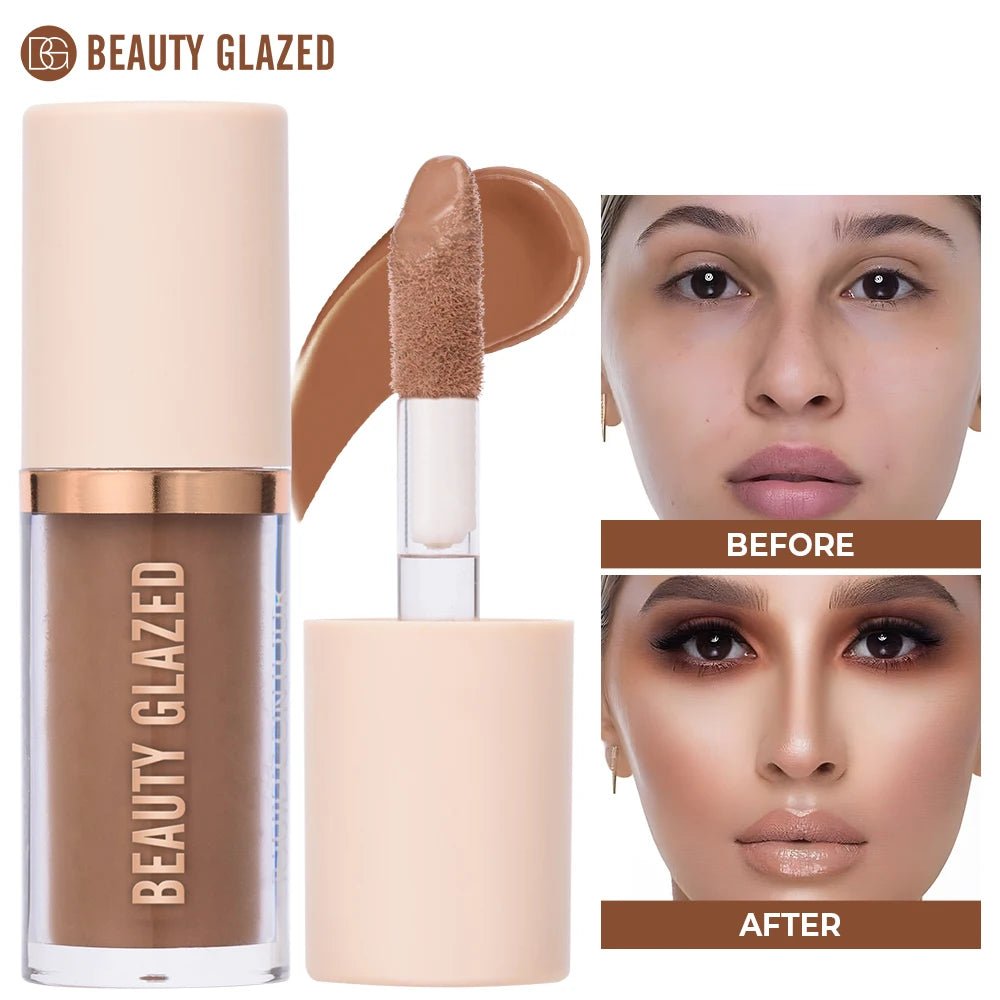 2025 Beauty Glazed 2 Color Liquid Contouring To Enhance The Facial Contour,Waterproof ,Matte,V - face Shaping Contour Face Makeup - TouchGuard