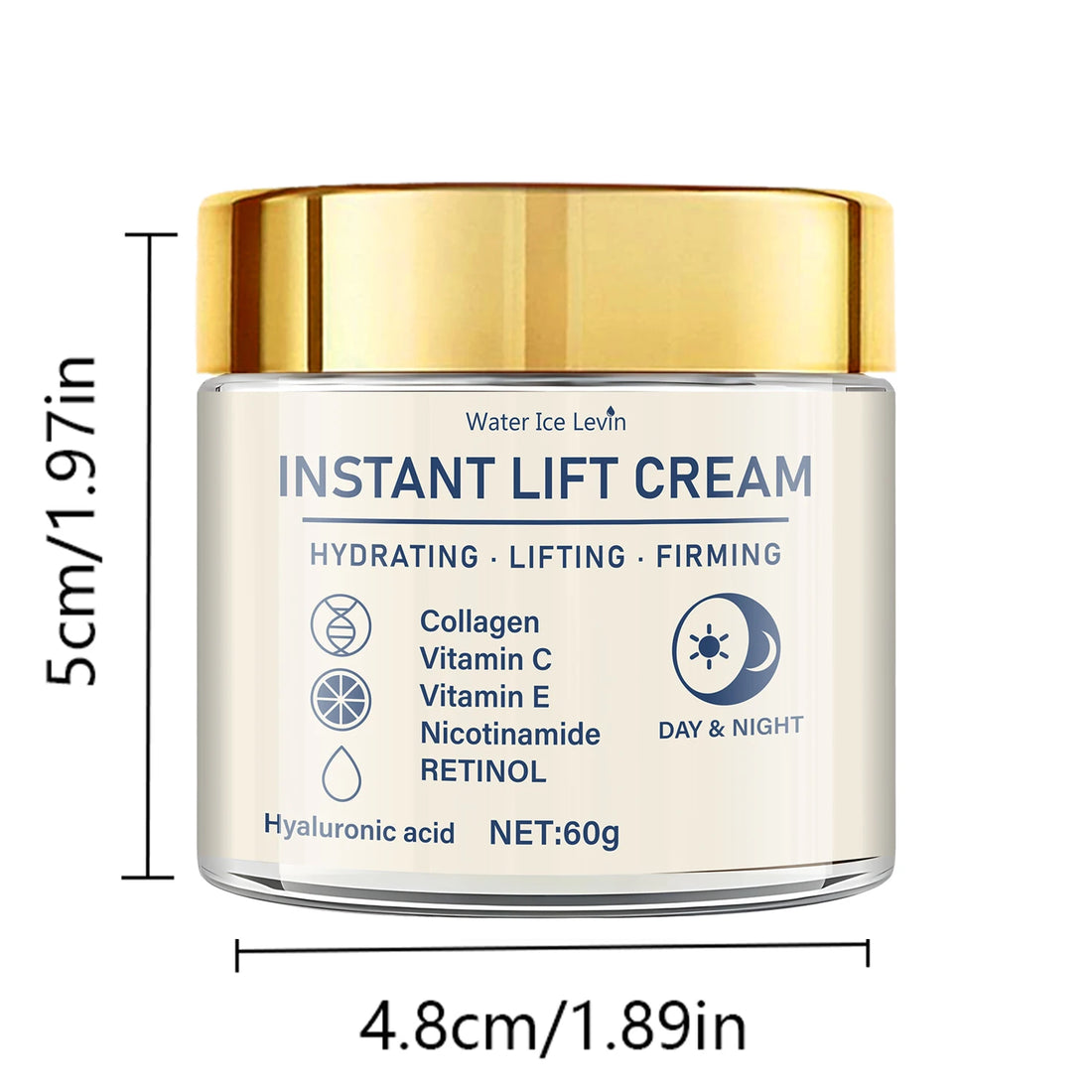 Facial Firming Lifting Cream - Rich in Hyaluronic Acid, Retinol, Firming and Firming, Moisturizing Skin, Suitable for Any Skin, Daily Skin Care Products