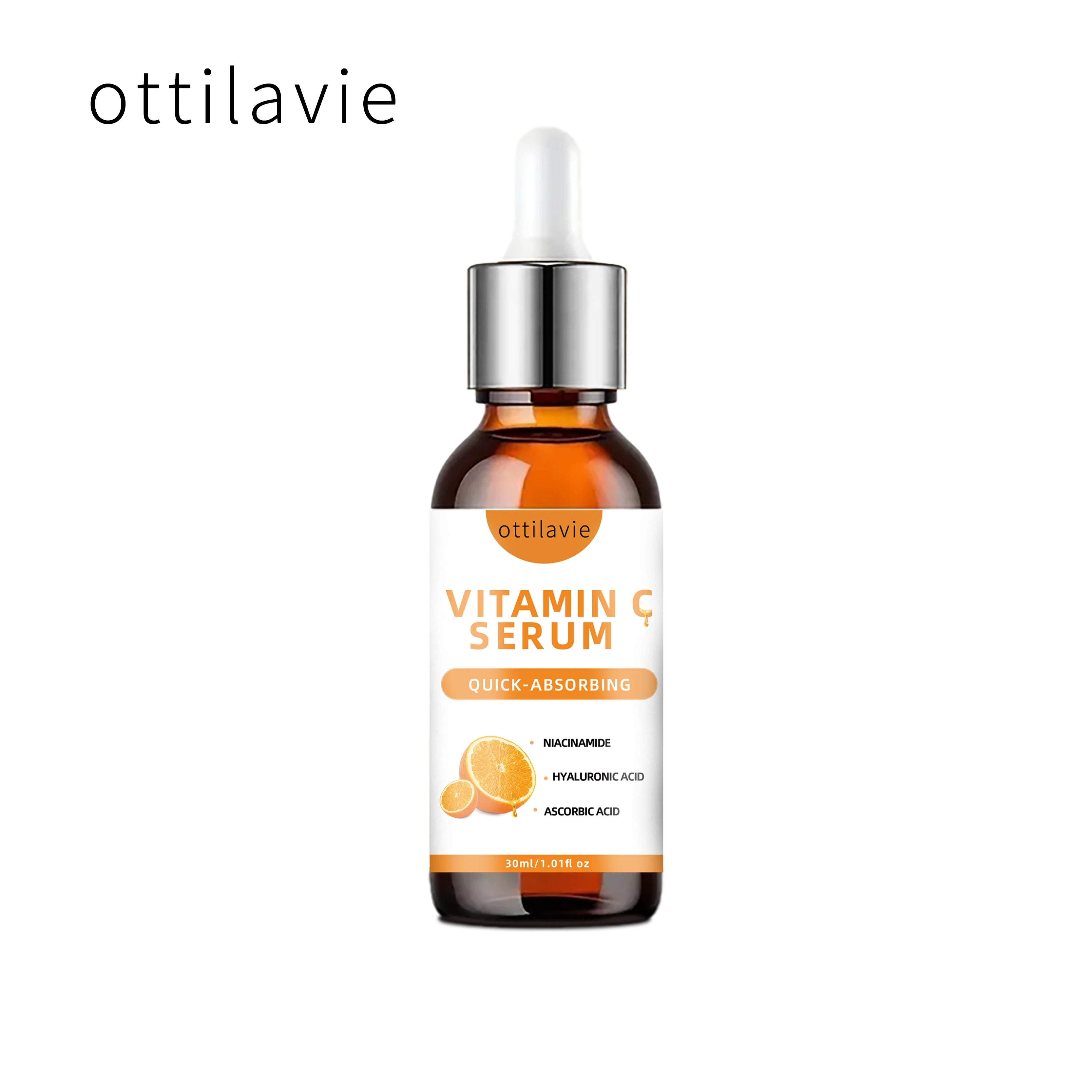 Vitamin C Serum with Hyaluronic Acid – Fast-Absorbing, Deep Hydration, Non-Greasy, 24-Hour Nourishment for Instant Glowing Skin