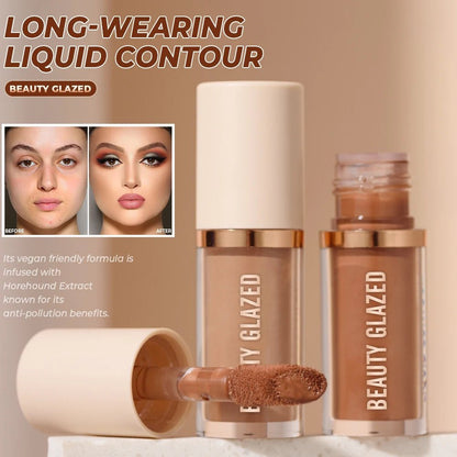 2025 Beauty Glazed 2 Color Liquid Contouring To Enhance The Facial Contour,Waterproof ,Matte,V - face Shaping Contour Face Makeup - TouchGuard