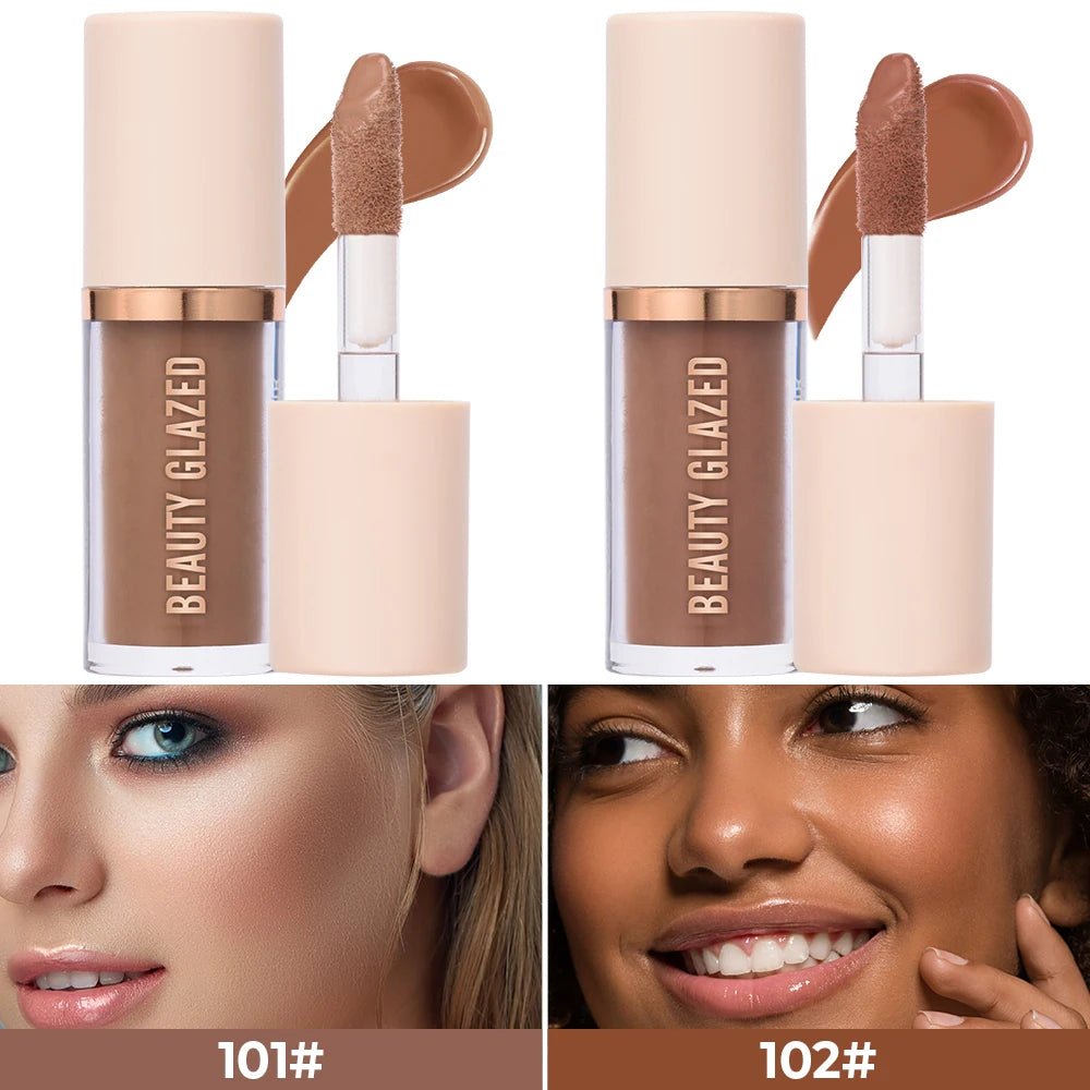 2025 Beauty Glazed 2 Color Liquid Contouring To Enhance The Facial Contour,Waterproof ,Matte,V - face Shaping Contour Face Makeup - TouchGuard