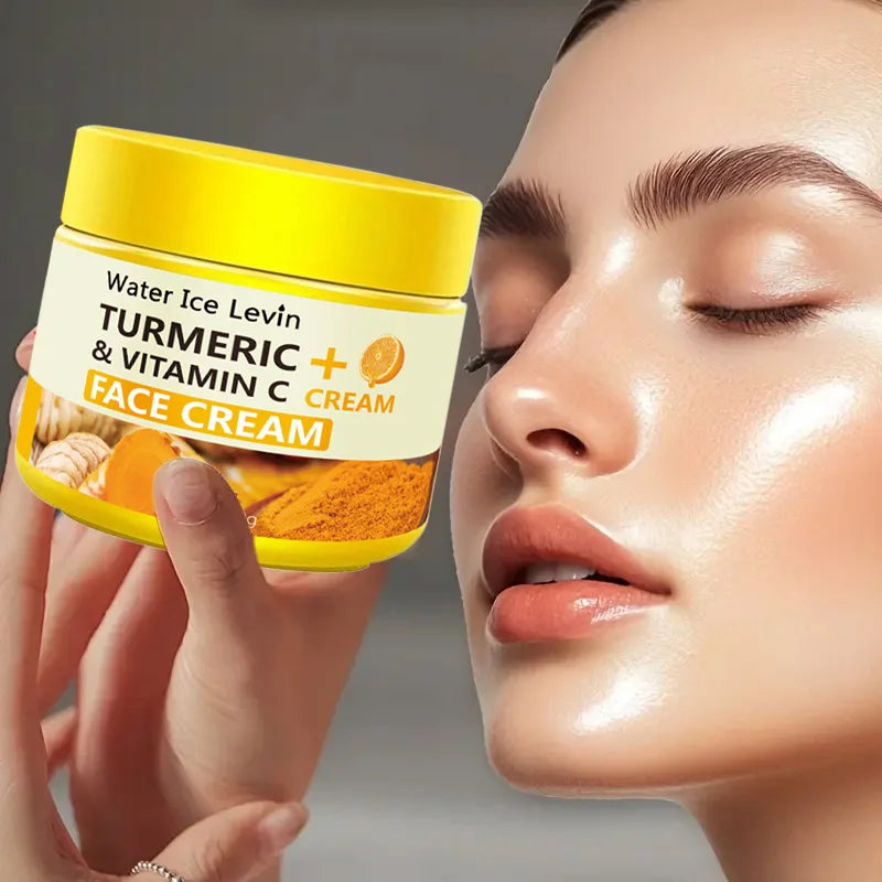 Turmeric Vitamin C Anti-Aging Cream Moisturizing Anti-Wrinkle Collagen Hyaluronic Acid Cream Skin Care Cosmetics 50g