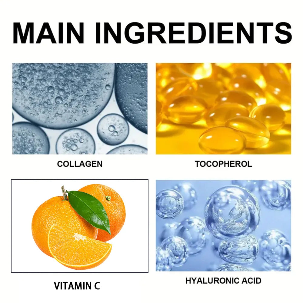 Vitamin C Serum For Face Anti Aging Face Serum with Hyaluronic Acid, Vitamin E of Dark Spots, Tone, Fine Lines Wrinkles 40/60 ml