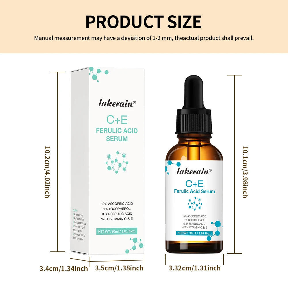 Vitamin C Face Serum Vitamin CE Serum with Ferulic Acid for Women Vitamin E&amp;Ferulic Serum Skin Care, Vitamin C Serum for Face