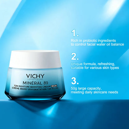 Vichy Moisturizing &amp; Empowering Muscle Activity Skin Care Product Set Rich in Probiotic Ingredients Essence Liquid Face Cream