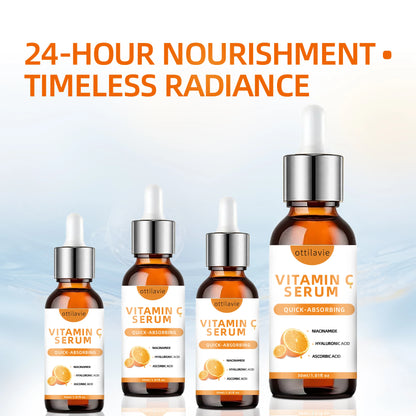 Vitamin C Serum with Hyaluronic Acid – Fast-Absorbing, Deep Hydration, Non-Greasy, 24-Hour Nourishment for Instant Glowing Skin