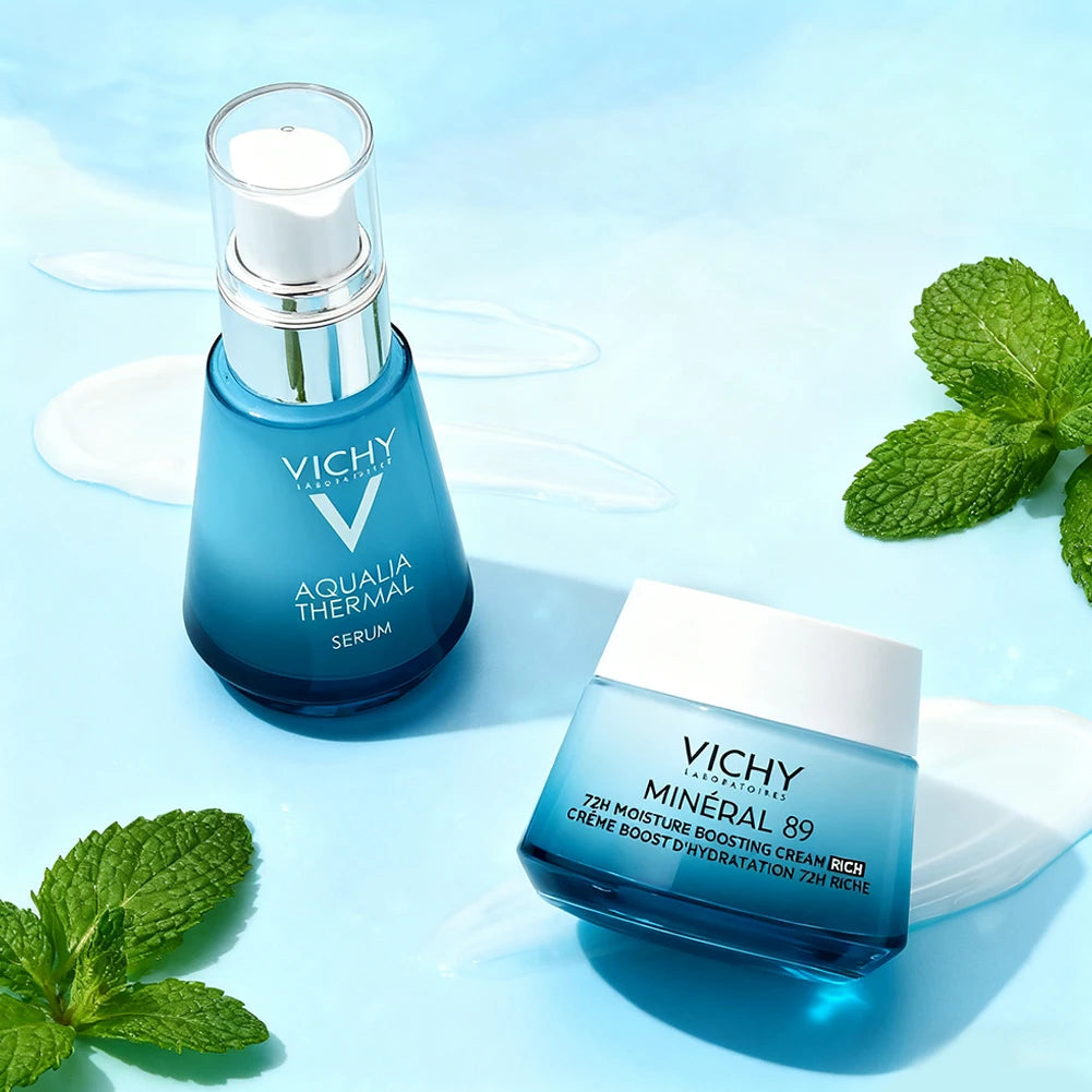 Vichy Moisturizing &amp; Empowering Muscle Activity Skin Care Product Set Rich in Probiotic Ingredients Essence Liquid Face Cream