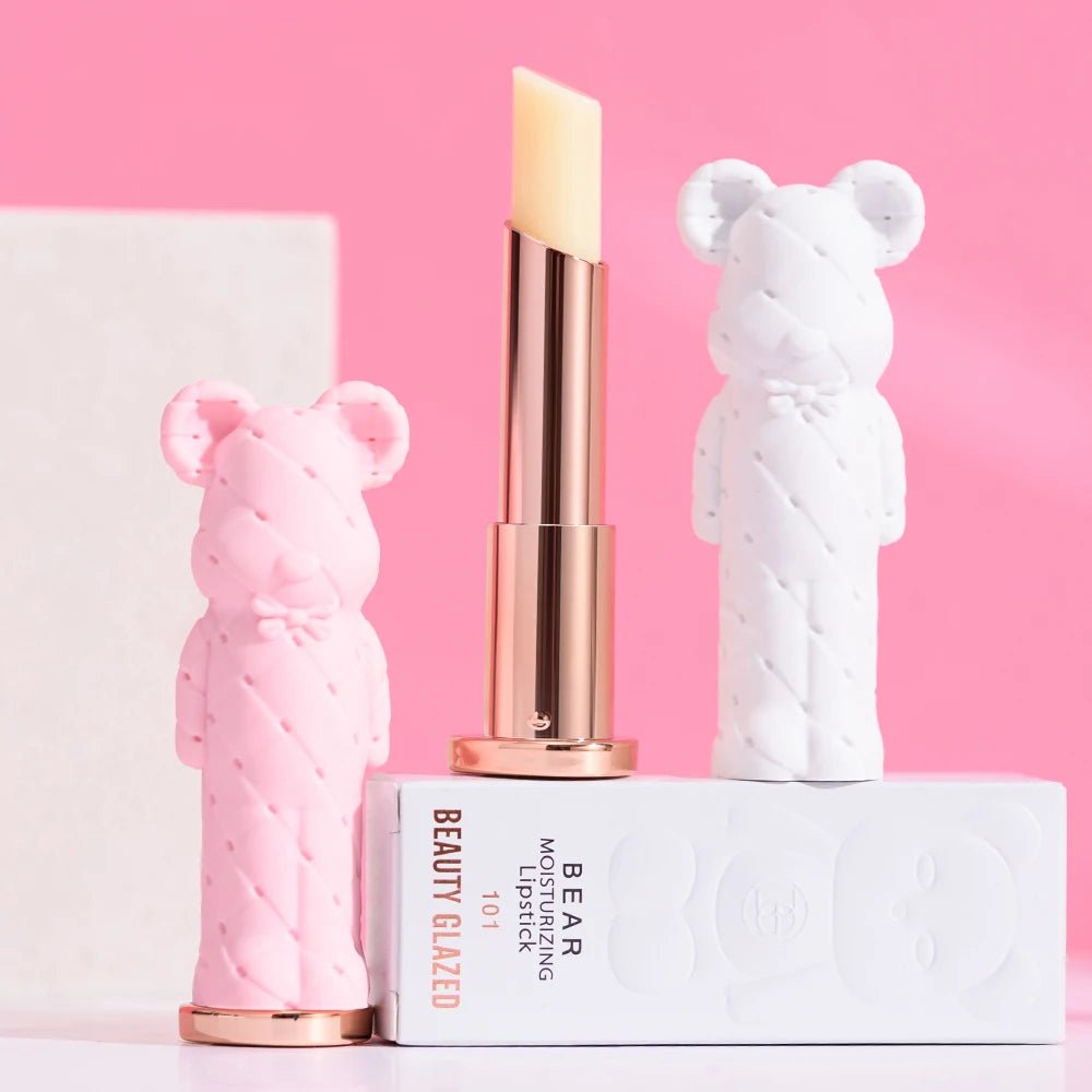 Beauty Glazed Bear Moisturizing Lipstick,Colored Lip Balm,Nourishing Lip stick,Easy To Color,Watery - TouchGuard