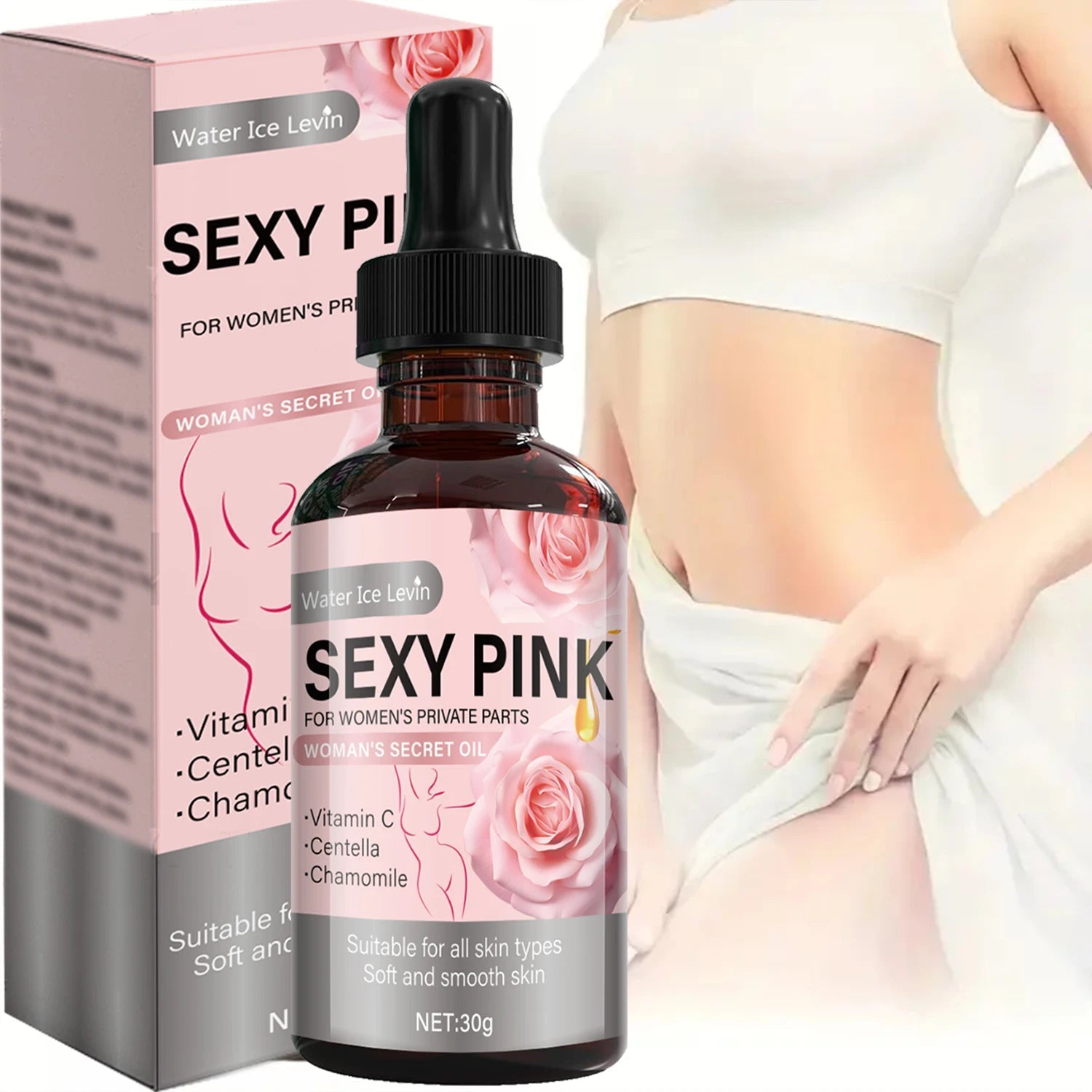 Intimate Moisturizing Cream with Rose &amp; Rosemary - Soothing Protection, Gentle Formula, pH Balance Care, Winter Comfort - TouchGuard