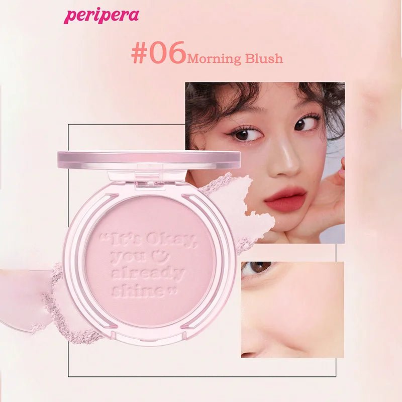 K - Beauty Single Color Blush Palette, Matte Fine Powder Cheek Blush, Non - Cakey, Long - Lasting, Nude Makeup, K - Beauty Cosmetic - TouchGuard