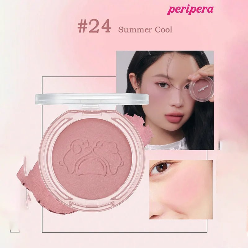 K - Beauty Single Color Blush Palette, Matte Fine Powder Cheek Blush, Non - Cakey, Long - Lasting, Nude Makeup, K - Beauty Cosmetic - TouchGuard