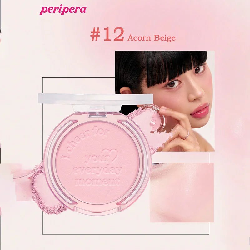 K - Beauty Single Color Blush Palette, Matte Fine Powder Cheek Blush, Non - Cakey, Long - Lasting, Nude Makeup, K - Beauty Cosmetic - TouchGuard